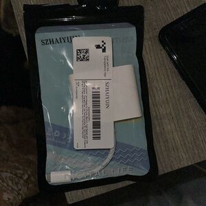 It’s just a sd card adapter for your camera to your phone.